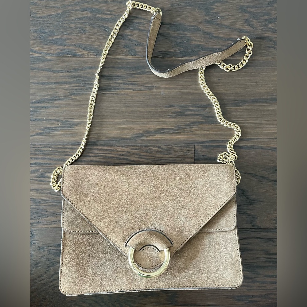 Banana Republic brown suede crossbody
